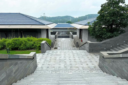 径山竹茶园景观图